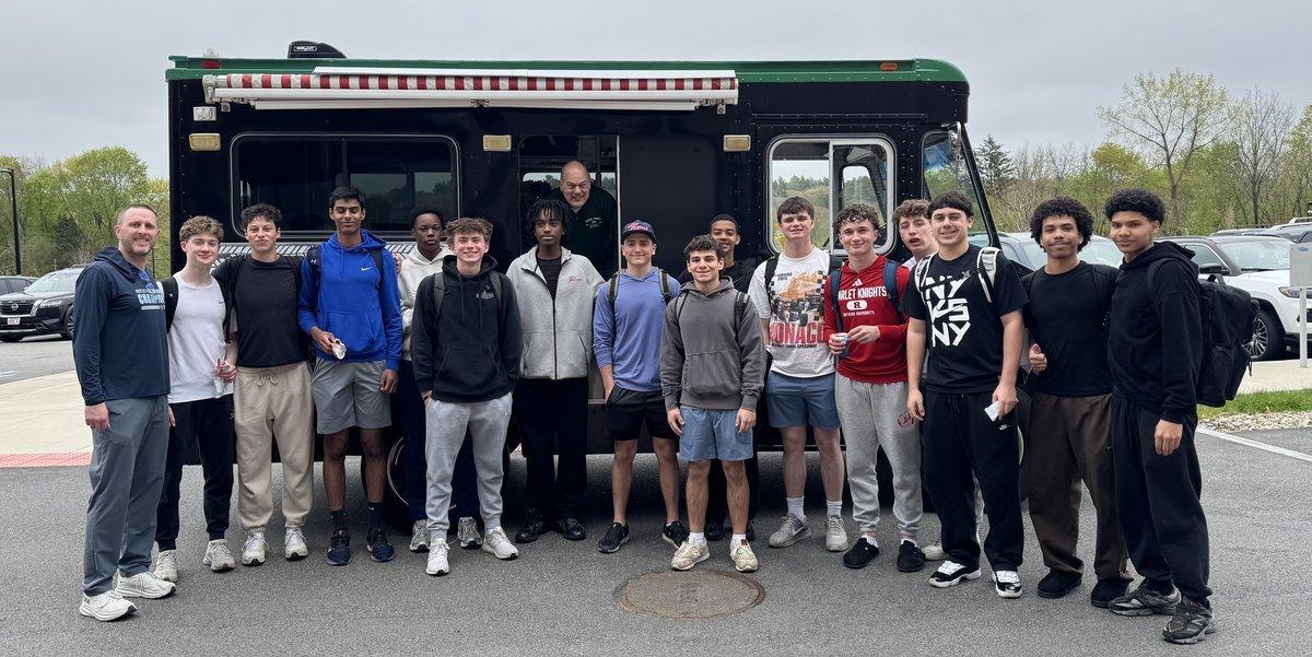 Waltham High School seniors at the Stickball Financial Fair, April 29, 2026